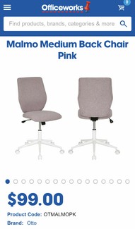 malmo chair officeworks